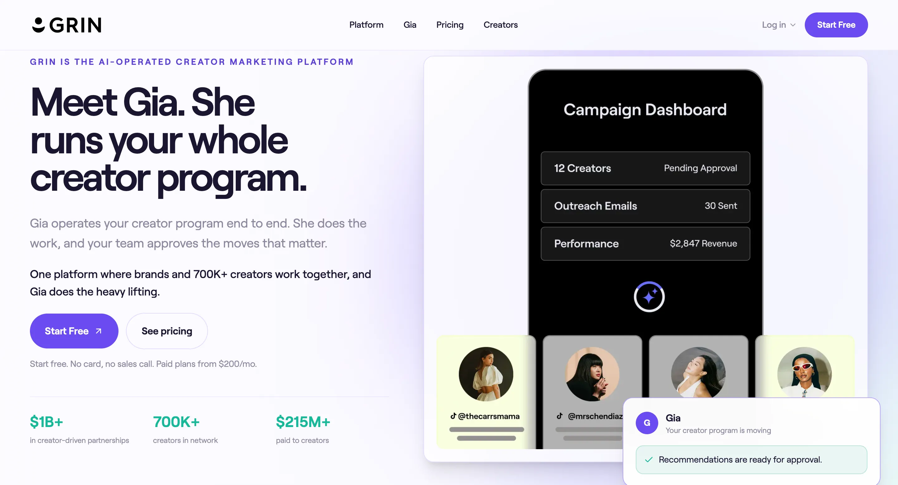 GRIN Influencer Marketing Software