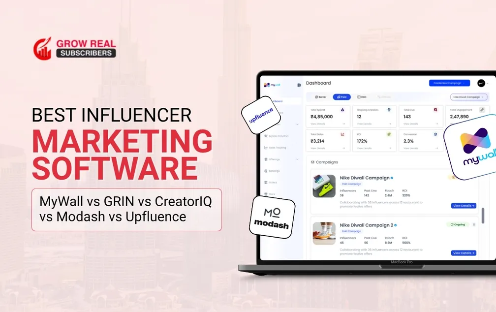 Best Influencer Marketing Software in 2026: MyWall vs GRIN vs CreatorIQ vs Modash vs Upfluence