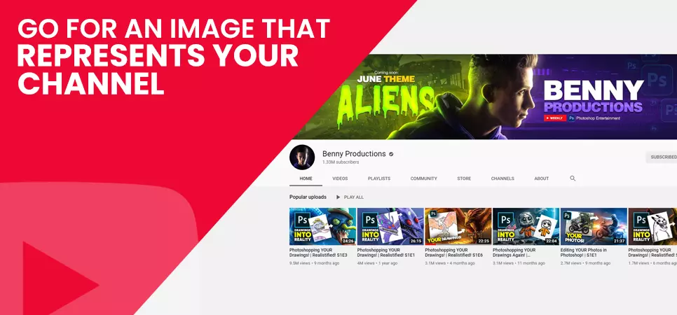 Go for an Image that Represents your Channel