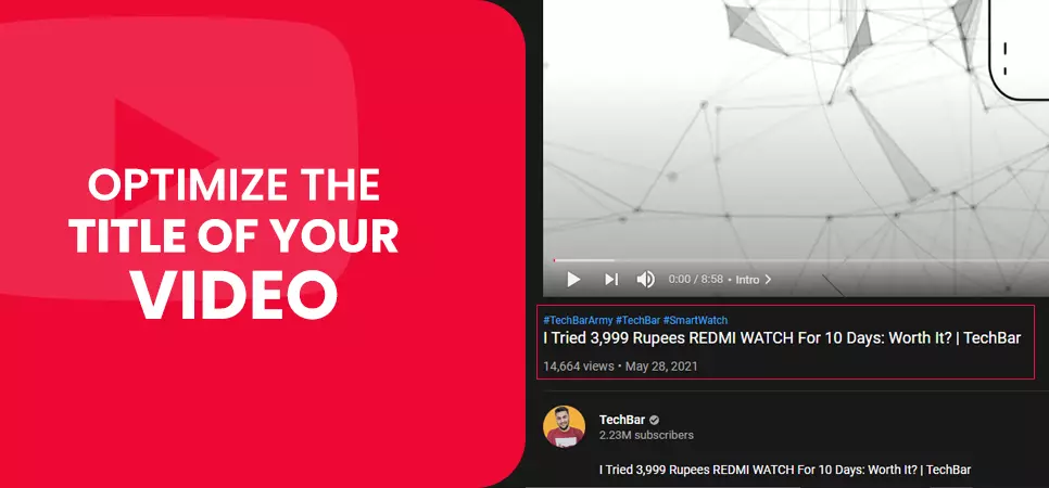 Optimize the title of your video